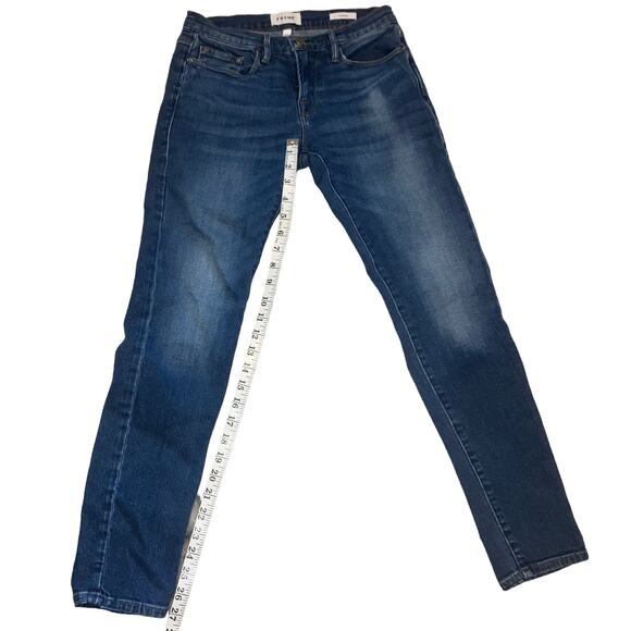 Frame - Le Garcon Mid-Rise Boyfriend Jean in Medium Blue Riley-size 24 - Picture 11 of 14